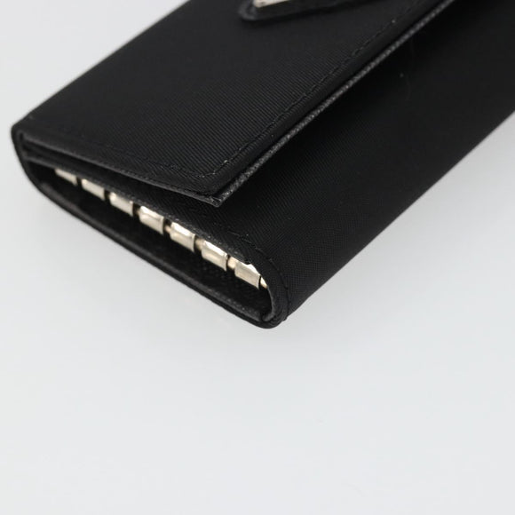 PRADA Key Case Nylon Black Black Auth 188658A