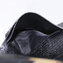 Salvatore Ferragamo Vala Long Wallet Leather Black Gold Auth 188659A-20