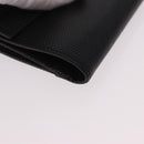 Salvatore Ferragamo Vala Long Wallet Leather Black Gold Auth 188659A-7