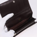 FENDI Zucca Canvas Long Wallet Black Brown Auth 188660A-13