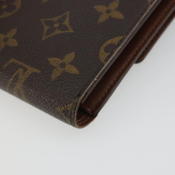 LOUIS VUITTON Monogram Porte TresorEtui Papie Wallet M61202 LV Auth 188664A