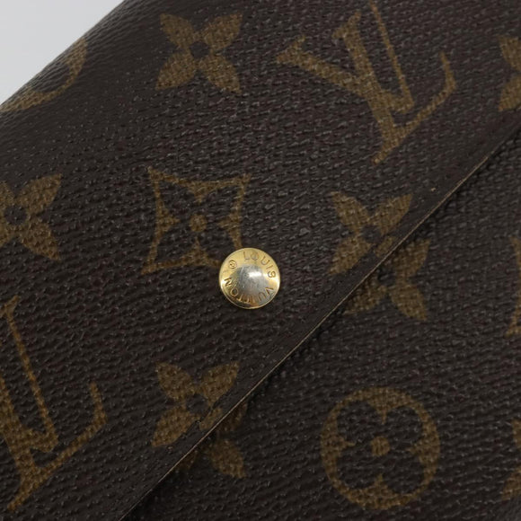 LOUIS VUITTON Monogram Porte TresorEtui Papie Wallet M61202 LV Auth 188664A