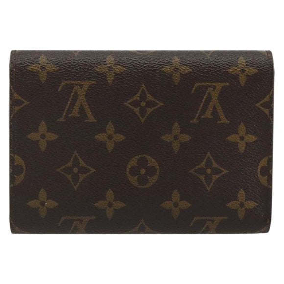 LOUIS VUITTON Monogram Porte TresorEtui Papie Wallet M61202 LV Auth 188664A