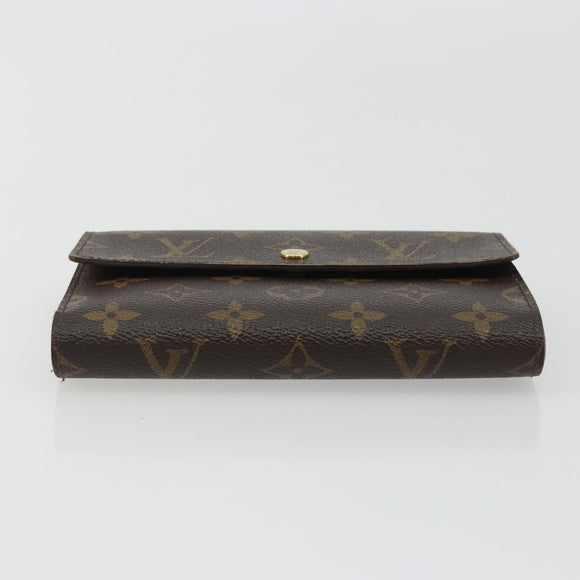 LOUIS VUITTON Monogram Porte TresorEtui Papie Wallet M61202 LV Auth 188664A
