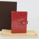 LOUIS VUITTON Monogram Vernis Agenda PM Planner Cover Pink R2101F Auth 188667A-12