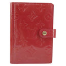 LOUIS VUITTON Monogram Vernis Agenda PM Planner Cover Pink R2101F Auth 188667A-13