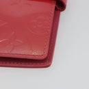 LOUIS VUITTON Monogram Vernis Agenda PM Planner Cover Pink R2101F Auth 188667A-7
