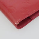 LOUIS VUITTON Monogram Vernis Agenda PM Planner Cover Pink R2101F Auth 188667A-14