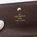 LOUIS VUITTON Damier Ebene Porte Monnaie Billets Cartes Credit Auth 188672A-17