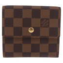 LOUIS VUITTON Damier Ebene Porte Monnaie Billets Cartes Credit Auth 188672A-13