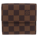 LOUIS VUITTON Damier Ebene Porte Monnaie Billets Cartes Credit Auth 188672A-2