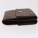 LOUIS VUITTON Damier Ebene Porte Monnaie Billets Cartes Credit Auth 188672A-3