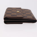 LOUIS VUITTON Damier Ebene Porte Monnaie Billets Cartes Credit Auth 188672A-4