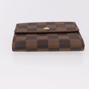 LOUIS VUITTON Damier Ebene Porte Monnaie Billets Cartes Credit Auth 188672A-6