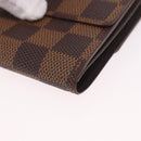 LOUIS VUITTON Damier Ebene Porte Monnaie Billets Cartes Credit Auth 188672A-14