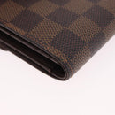 LOUIS VUITTON Damier Ebene Porte Tresor Etui Papie Wallet N61202 LV Auth 188674A-15