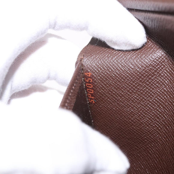 LOUIS VUITTON Damier Ebene Porte Tresor Etui Papie Wallet N61202 LV Auth 188674A