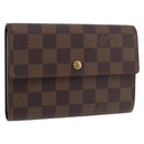 LOUIS VUITTON Damier Ebene Porte Tresor Etui Papie Wallet N61202 LV Auth 188674A-1