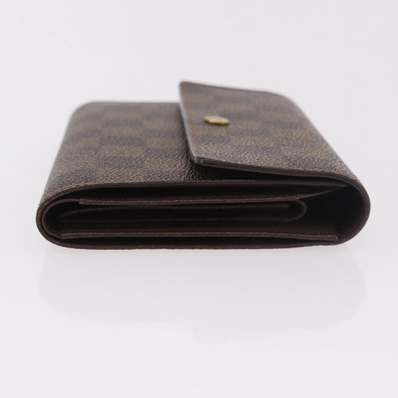 LOUIS VUITTON Damier Ebene Porte Tresor Etui Papie Wallet N61202 LV Auth 188674A
