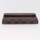 LOUIS VUITTON Damier Ebene Porte Tresor Etui Papie Wallet N61202 LV Auth 188674A-6