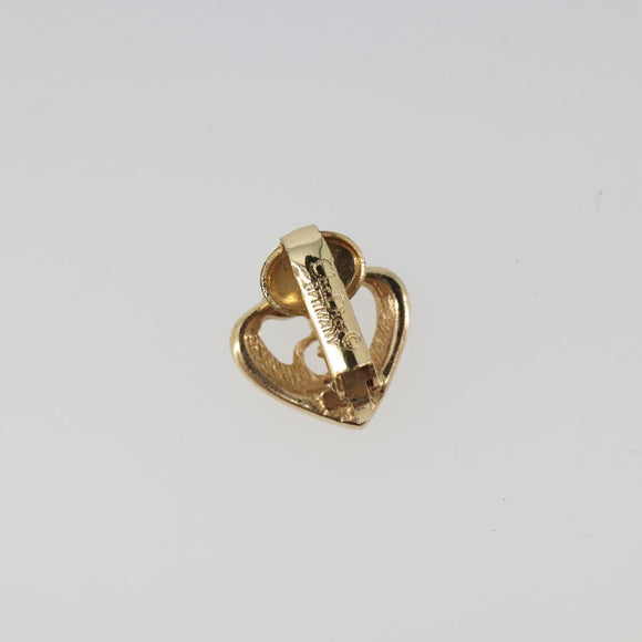 Christian Dior Earring Metal Gold Auth 188679