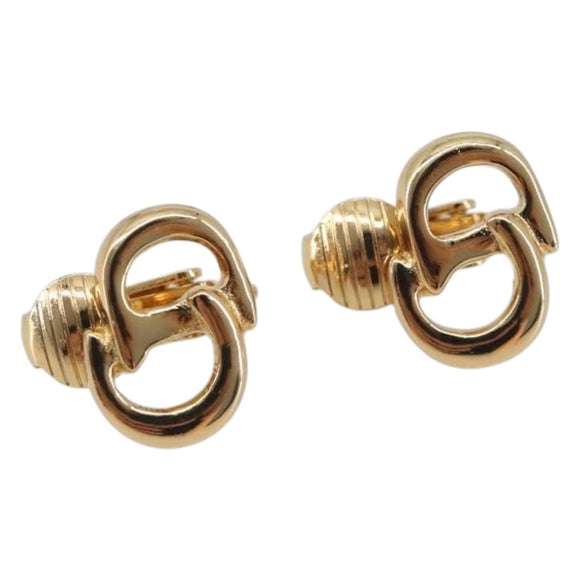 Christian Dior Earring metal Gold Auth 188684