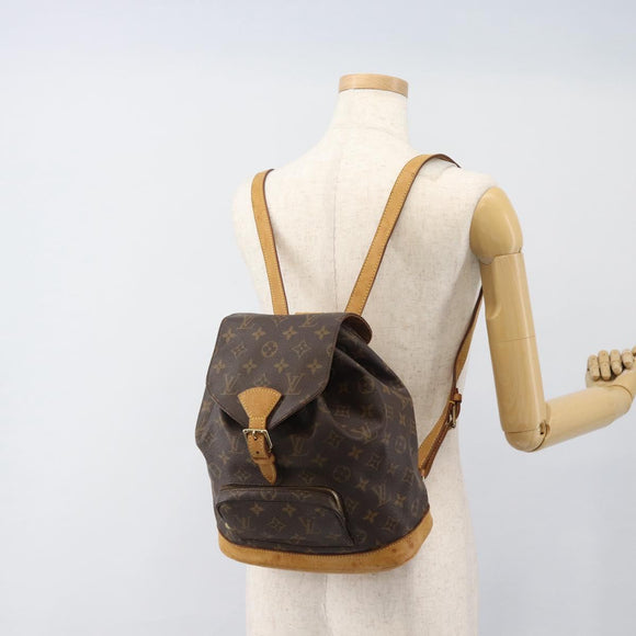 LOUIS VUITTON Monogram Montsouris MM Backpack M51136 LV Auth 188707