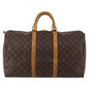LOUIS VUITTON Monogram Keepall 50 Boston Bag M41426 LV Auth 188711-13