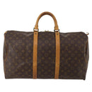 LOUIS VUITTON Monogram Keepall 50 Boston Bag M41426 LV Auth 188711-2