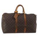LOUIS VUITTON Monogram Keepall 50 Boston Bag M41426 LV Auth 188712-1