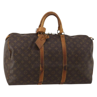 LOUIS VUITTON Monogram Keepall 50 Boston Bag M41426 LV Auth 188712