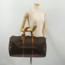 LOUIS VUITTON Monogram Keepall 50 Boston Bag M41426 LV Auth 188712-23