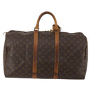 LOUIS VUITTON Monogram Keepall 50 Boston Bag M41426 LV Auth 188712-2