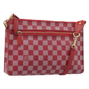 LOUIS VUITTON Damier Color Module Clutch Bag Carmine N41306 LV Auth 188716-1