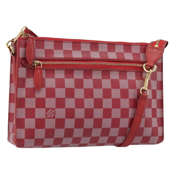 LOUIS VUITTON Damier Color Module Clutch Bag Carmine N41306 LV Auth 188716