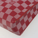 LOUIS VUITTON Damier Color Module Clutch Bag Carmine N41306 LV Auth 188716-9