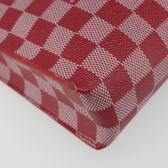LOUIS VUITTON Damier Color Module Clutch Bag Carmine N41306 LV Auth 188716