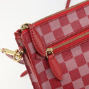LOUIS VUITTON Damier Color Module Clutch Bag Carmine N41306 LV Auth 188716-10