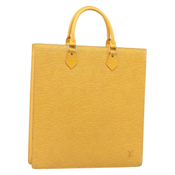 LOUIS VUITTON Epi Sac Plat Hand Bag Yellow M52079 LV Auth 188717