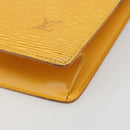LOUIS VUITTON Epi Sac Plat Hand Bag Yellow M52079 LV Auth 188717-14