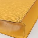 LOUIS VUITTON Epi Sac Plat Hand Bag Yellow M52079 LV Auth 188717-16