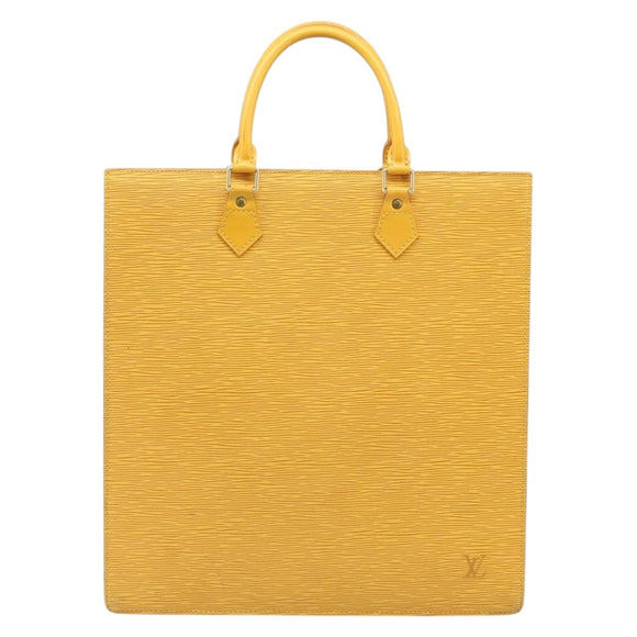 LOUIS VUITTON Epi Sac Plat Hand Bag Yellow M52079 LV Auth 188717