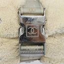 CHANEL Sports Line Chain Shoulder Bag Fur Gray Silver CC Auth 188719-16