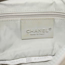 CHANEL Sports Line Chain Shoulder Bag Fur Gray Silver CC Auth 188719-18