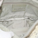 CHANEL Sports Line Chain Shoulder Bag Fur Gray Silver CC Auth 188719-11