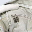 CHANEL Sports Line Chain Shoulder Bag Fur Gray Silver CC Auth 188719-21