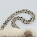 CHANEL Sports Line Chain Shoulder Bag Fur Gray Silver CC Auth 188719-8