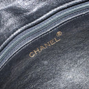 CHANEL Matelasse Chain Shoulder Bag Leather Black Gold CC Auth 188720-16