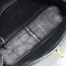 CHANEL Matelasse Chain Shoulder Bag Leather Black Gold CC Auth 188720-17