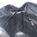 CHANEL Matelasse Chain Shoulder Bag Leather Black Gold CC Auth 188720-19